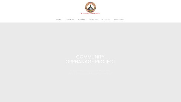 Screenshot of the Misbahi Welfare Mission website
