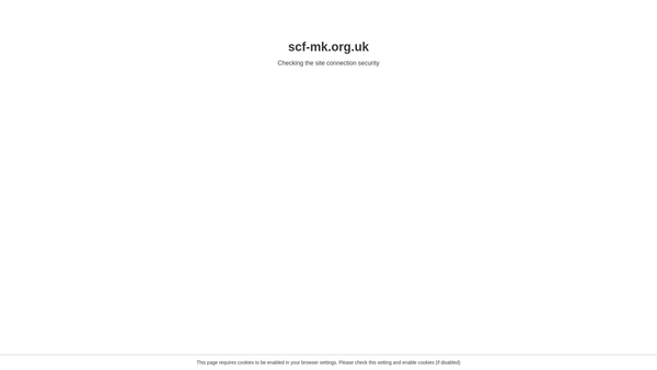 Screenshot of the Shenley Christian Fellowship website