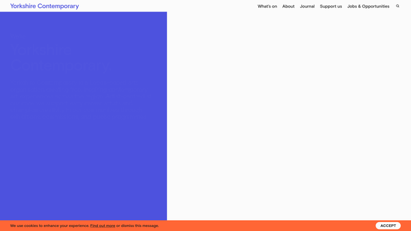 Screenshot of the Project Space Leeds website