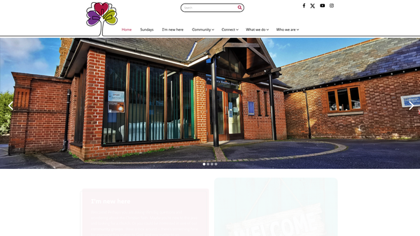 Screenshot of the Pembury Baptist Church website