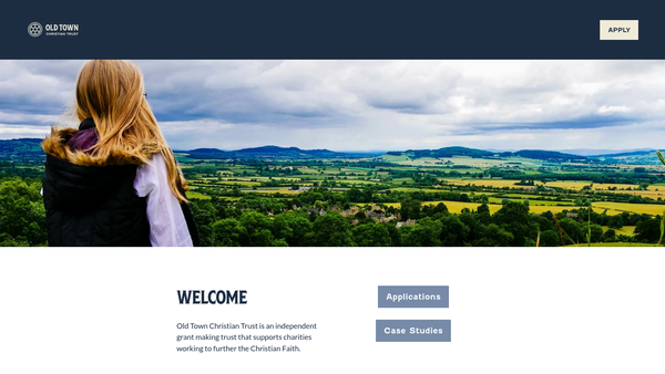 Screenshot of the Old Town Christian Trust website