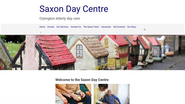 Screenshot of the Age Concern Orpington & District website