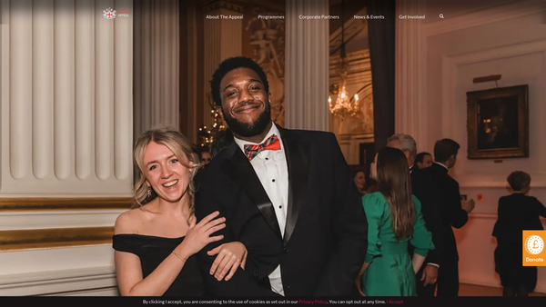 Screenshot of the The Lord Mayor's Appeal website