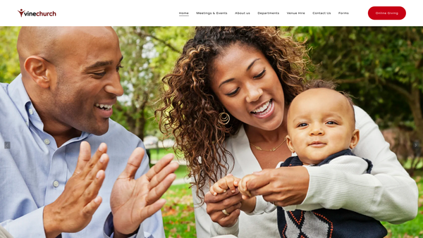 Screenshot of the Vinechurch London website