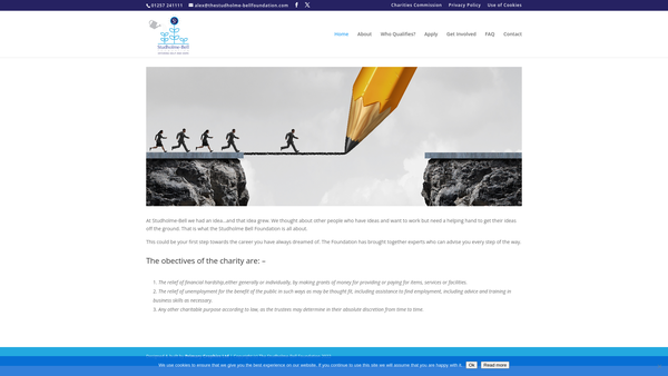 Screenshot of the The Studholme-Bell Foundation website