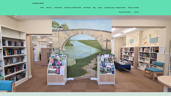 Screenshot of the Lechlade Library Ltd website