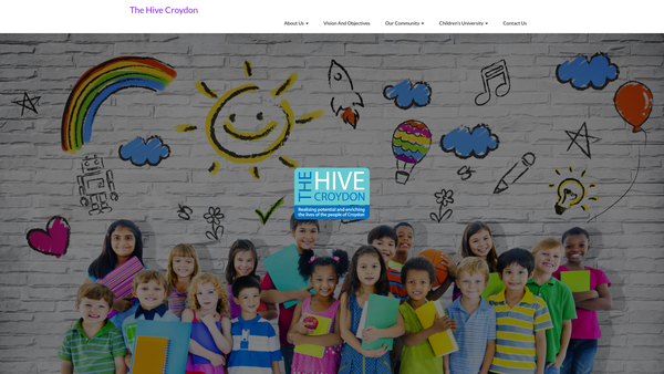 Screenshot of the The Hive Croydon website