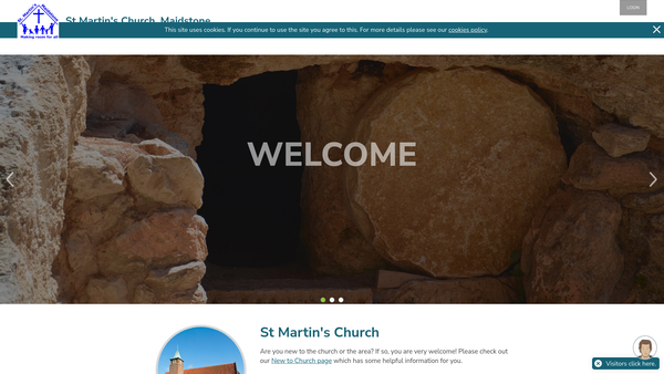 Screenshot of the The Parochial Church Council Of The Ecclesiastical Parish Of St Martin Maidstone website