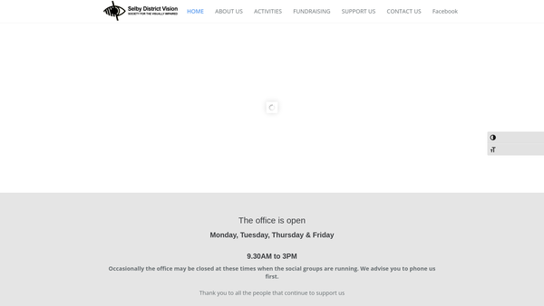 Screenshot of the Selby District Vision website