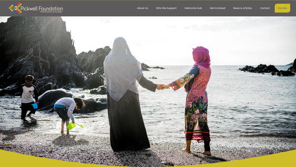 Screenshot of the The Pickwell Foundation website