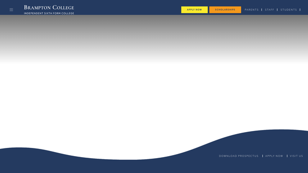 Screenshot of the Brampton Charitable Trust website