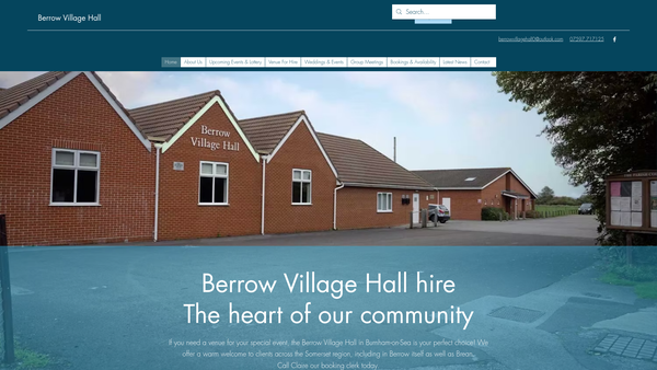Screenshot of the Berrow Community Association Limited website