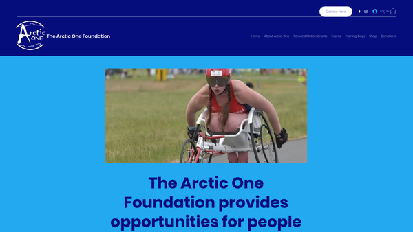 Screenshot of the The Arctic One Foundation - Get Involved website