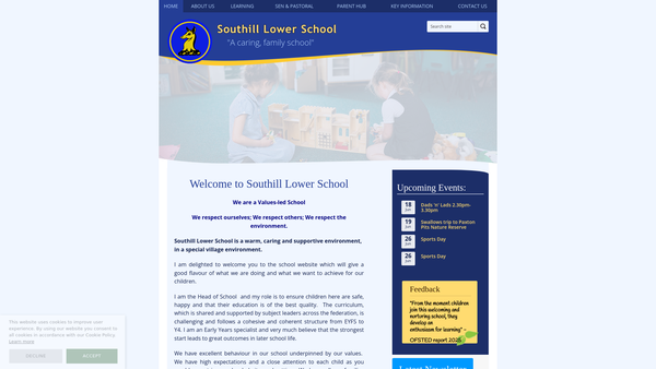 Screenshot of the Friends Of Southill Lower School website