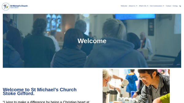 Screenshot of the St Michael's Church Centre Limited website