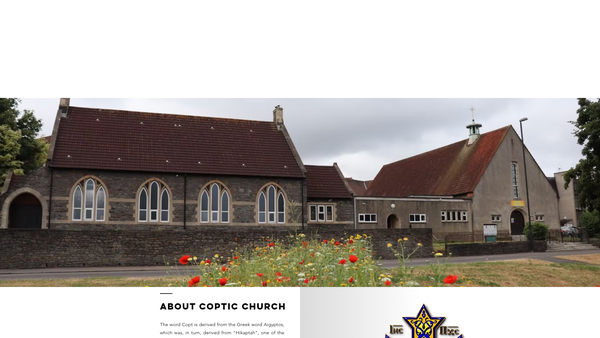 Screenshot of the St Marina Coptic Orthodox Church-Bristol website