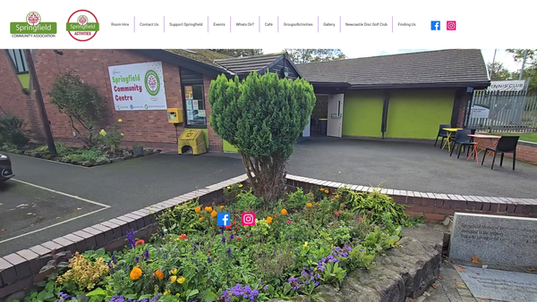 Screenshot of the Springfield Community Association (North Tyneside) Ltd website
