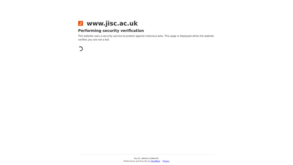 Screenshot of the Jisc website