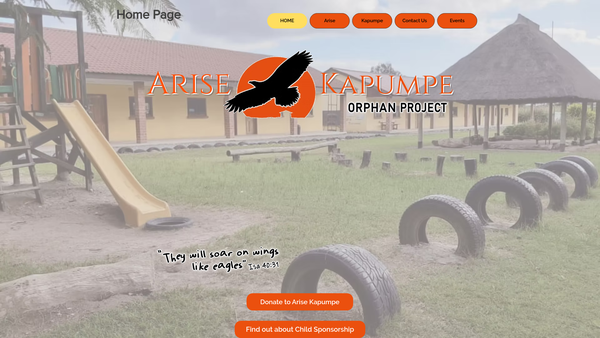 Screenshot of the The Kaniki Trust website