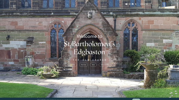 Screenshot of the The Parochial Church Council Of The Ecclesiastical Parish Of St Bartholomew, Edgbaston website