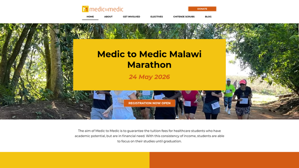 Screenshot of the Medic To Medic website