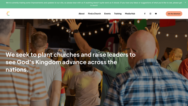 Screenshot of the Commission Apostolic Trust Ltd website
