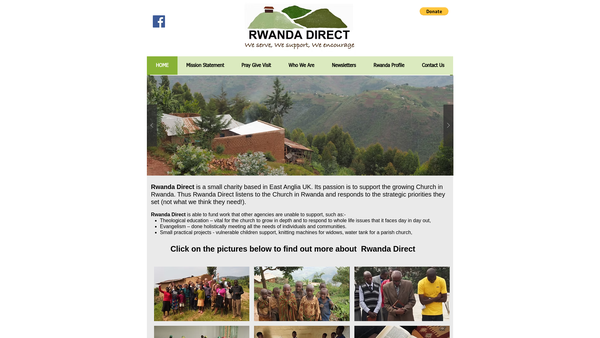 Screenshot of the Rwanda Direct Limited website