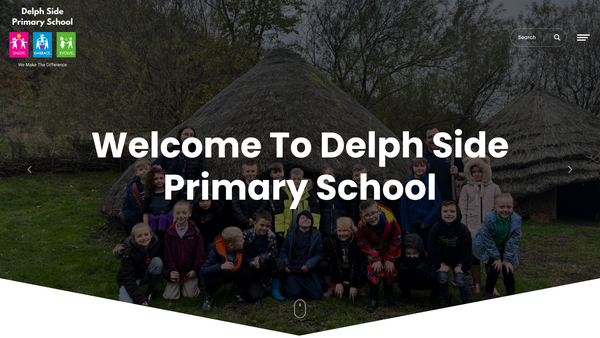 Screenshot of the PTFA Of Delph Side Cp School website