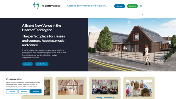 Screenshot of the Elleray Community Association website