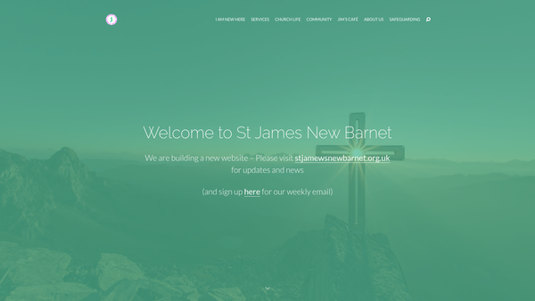 Screenshot of the The Parochial Church Council Of The Ecclesiastical Parish Of St James New Barnet website