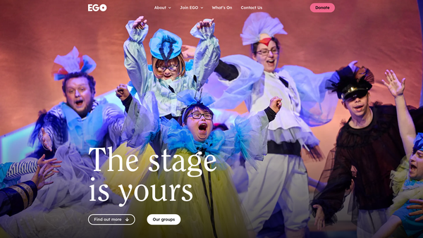 Screenshot of the Ego Performance Company Ltd website
