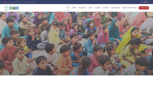 Screenshot of the Social Harmony And Development Organisation Limited website