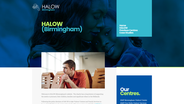 Screenshot of the Halow (Birmingham) website