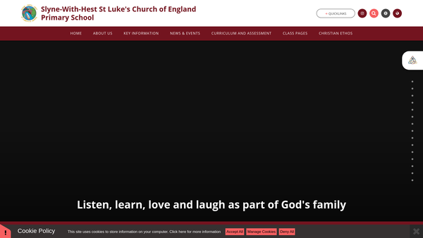 Screenshot of the Friends Of St Lukes, Slyne With Hest website