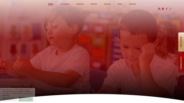 Screenshot of the St George's C E Infant School (Amersham) School Fund website