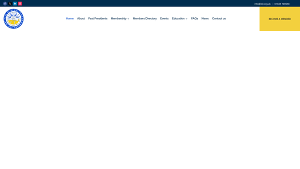 Screenshot of the Institute Of Demolition Engineers website