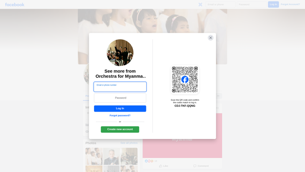 Screenshot of the Live4music website