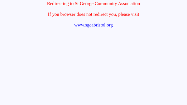 Screenshot of the St George Community Association Ltd website