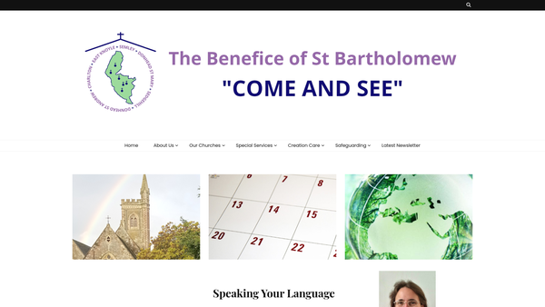 Screenshot of the The Parochial Church Council Of The Ecclesiastical Parish Of Donhead St Andrew website