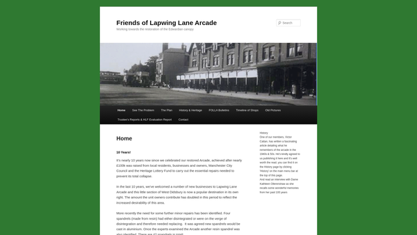 Screenshot of the Folla website