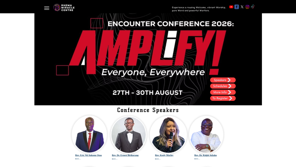 Screenshot of the Rhema Miracle Centre Assemblies Of God website