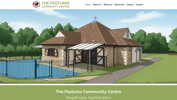 Screenshot of the Pastures Community website