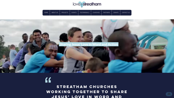 Screenshot of the Love Streatham website