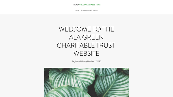 Screenshot of the The Ala Green Charitable Trust website