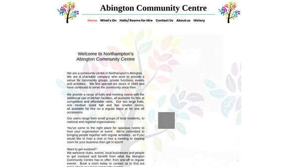Screenshot of the Northampton Abington Community Association website
