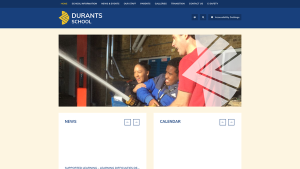 Screenshot of the Deal (Durants Empowering Autistic Learners) website