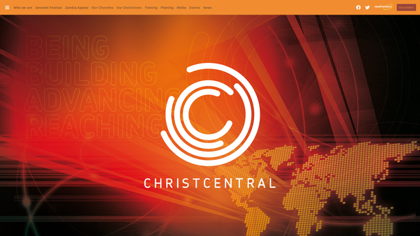 Screenshot of the Christ Central Churches Worldwide website