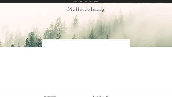 Screenshot of the Matterdale Community Association website