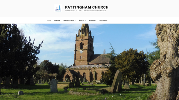 Screenshot of the The Parochial Church Council Of The Ecclesiastical Parish Of St Chad, Pattingham With St Mary, Patshull website