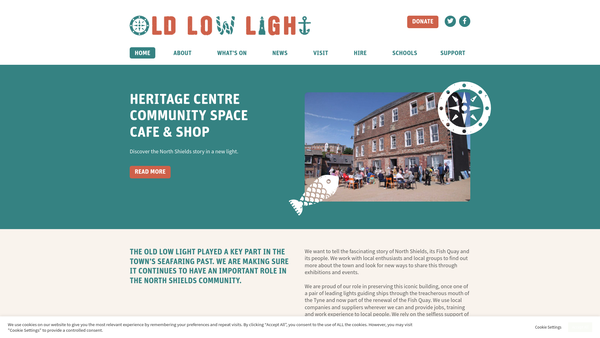 Screenshot of the The Net North Shields website